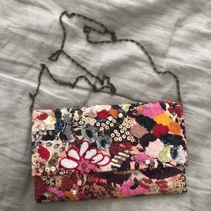 Anthropologie Sequined Clutch